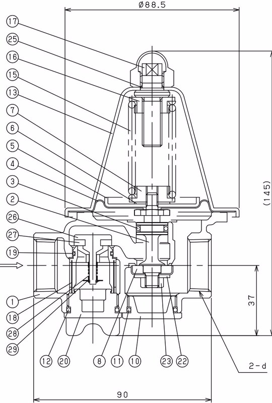Yoshitake GD-15C Yoshitake GD-15, 15C parts drawing