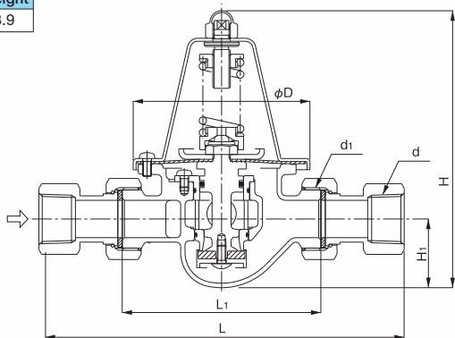 Yoshitake GD-25GJ-K dimensions drawing