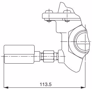 Yoshitake GD-25GJ-K dimensions with pressure gauge Type A