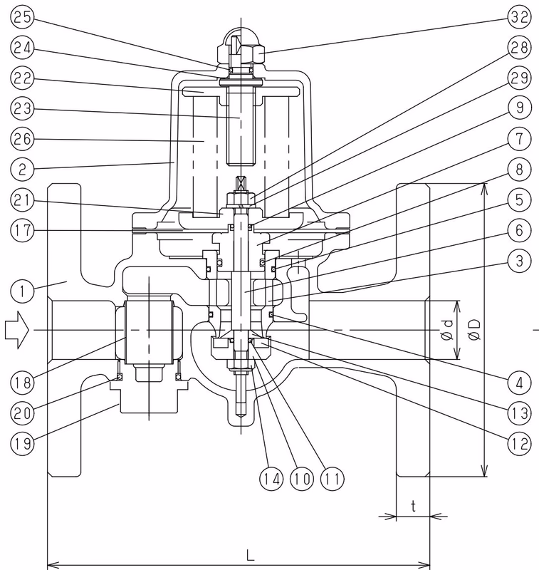 Yoshitake GD-27-NE Structural Drawing 25A-50A