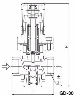 Yoshitake GD-30 dimensions diagram
