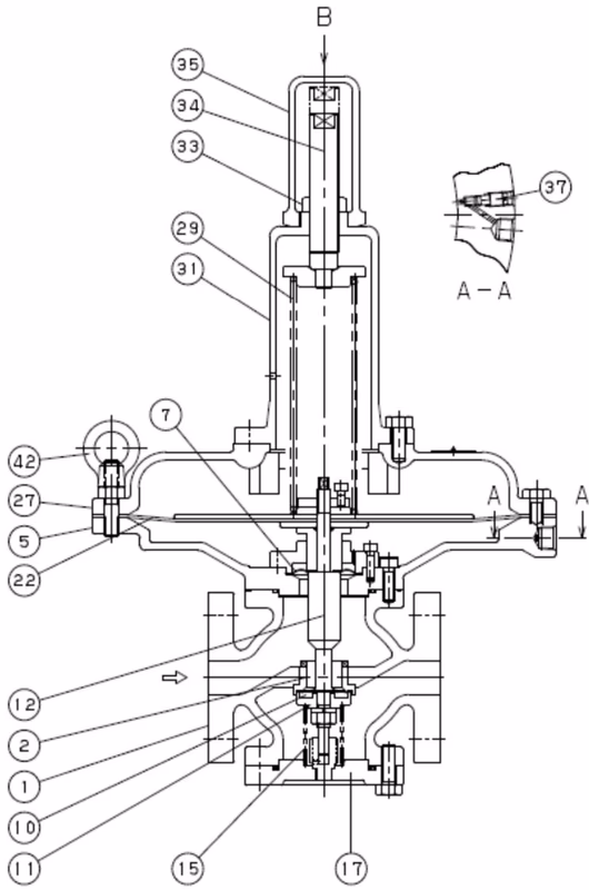 Yoshitake GD-400 cross section view