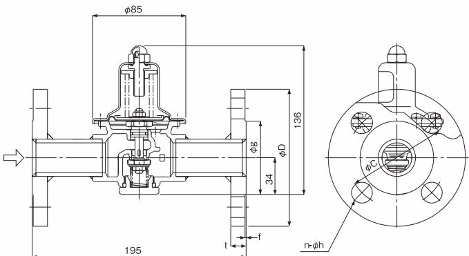 Yoshitake GD-41G Yoshitake GD-43G dimensions diagram