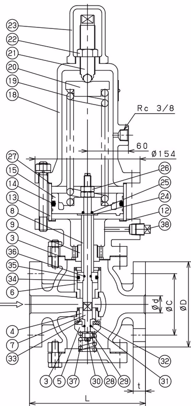 Yoshitake GD-7B assembly drawing