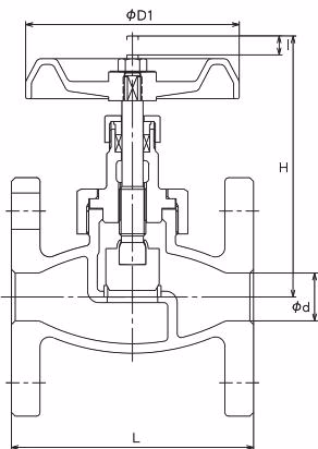 Yoshitake GLV-20F Yoshitake GLV-20F dimensions drawing
