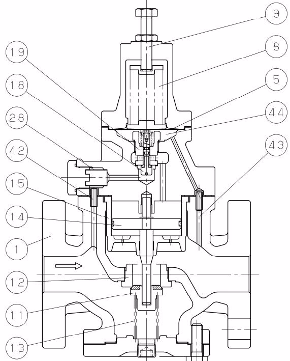 Yoshitake GP-1000T internal operation cross-section
