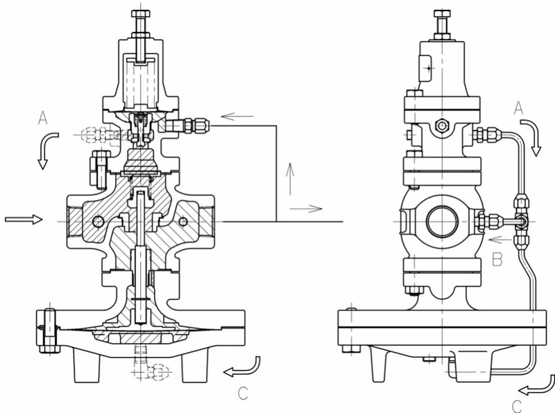 Yoshitake GP-2000CS pilot valve travel control