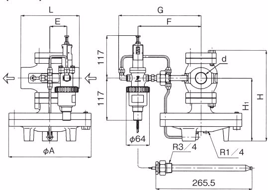 Yoshitake OB-2000 Yoshitake OB-2000 screwed type dimensions diagram