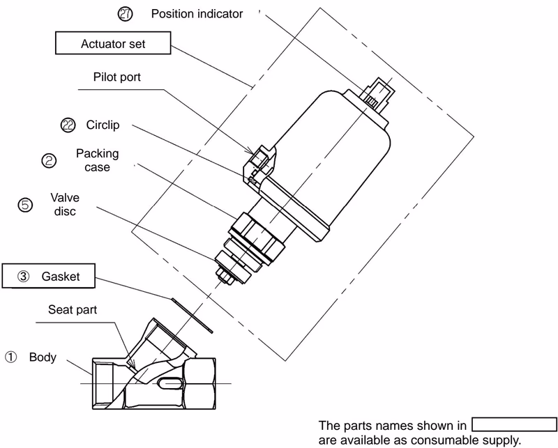 Yoshitake PD-3 exploded view for disassembly