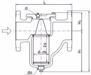 Yoshitake SU-50H ductile cast iron strainer exterior view