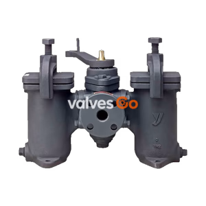 Yoshitake SW-10S Duplex Strainer, JIS 10K FF, Ductile Cast Iron