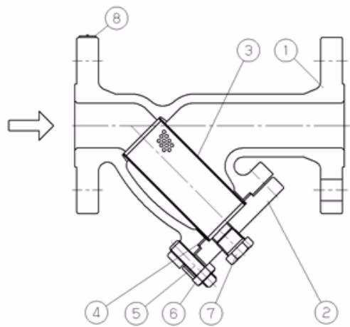 Yoshitake SY-20-20 Structural parts drawing