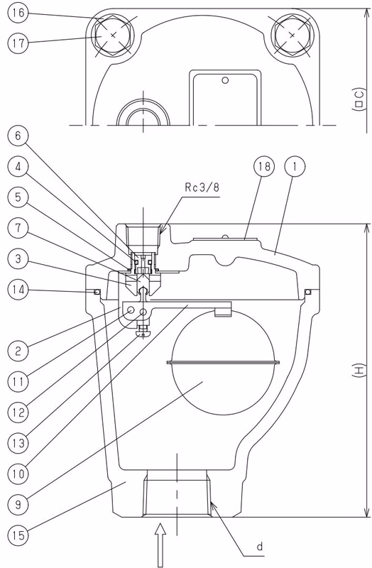 耀希达凯 Yoshitake TA-3C 尺寸图