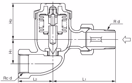 Yoshitake TS-1HS straight type dimensions