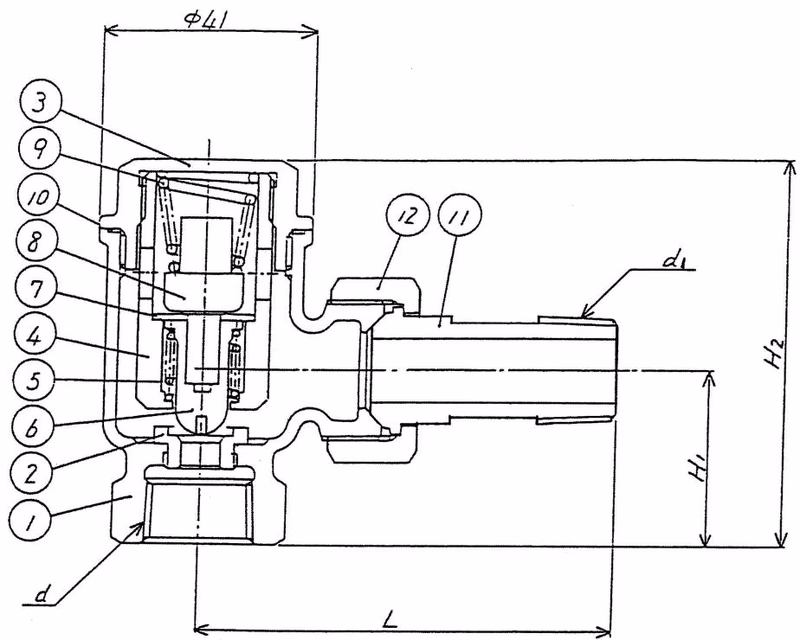 Yoshitake TS-4A detailed parts and structural drawing