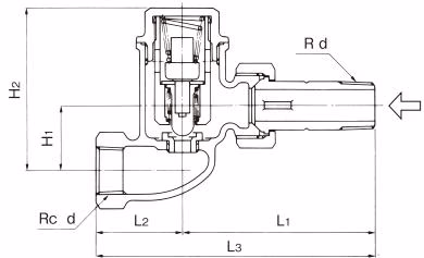 耀希达凯 Yoshitake TS-4A 直线型 TS-4S 尺寸图