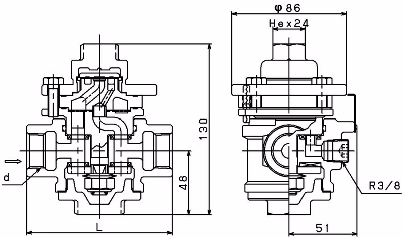 Yoshitake TSD-7F Yoshitake TSD-7 dimensions drawing