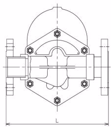 Yoshitake TSF-13CF dimensions cross-section drawing