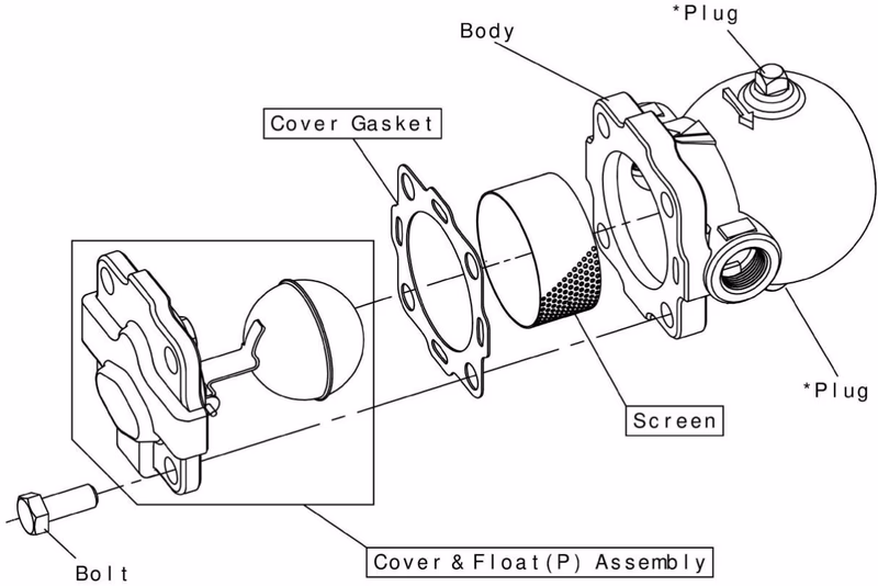 Yoshitake TSF-8AT Exploded Drawing