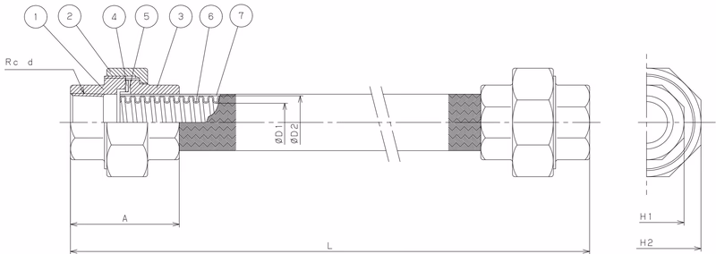Yoshitake YBF-1E detailed assembly drawing